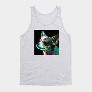 Chihuahua Pop Art Painting Tank Top